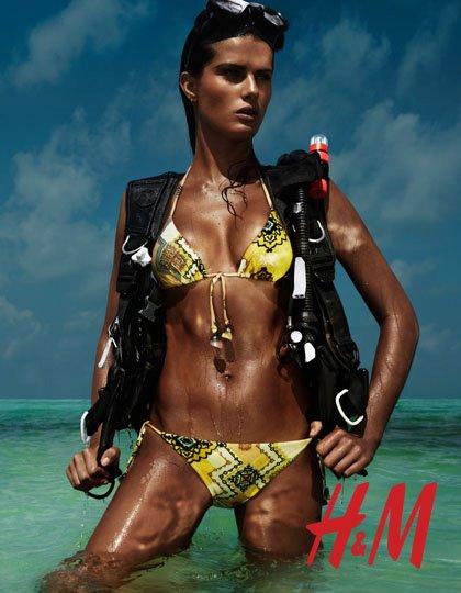 ♥♥ Isabeli Fontana for H&M; Swimwear  Collection Ad Campaign ♥♥