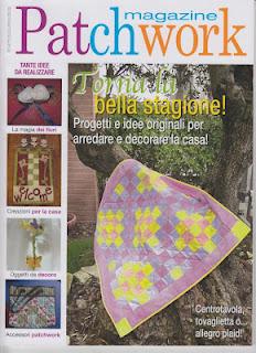 Pubblicazione su Patchwork Magazine n° 11 Pubblicazione su Patchwork Magazine n° 11