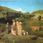 Gustave Courbet - Giovani donne del villaggio, 1851