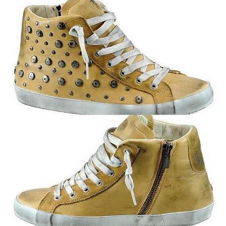 Crime high leather sneakers