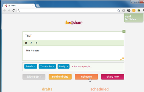 Programmare i post e gli aggiornamenti su Google+ write post Programmare i post e gli aggiornamenti su Google+
