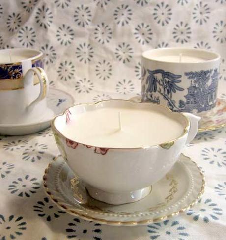 DIY teacup candela