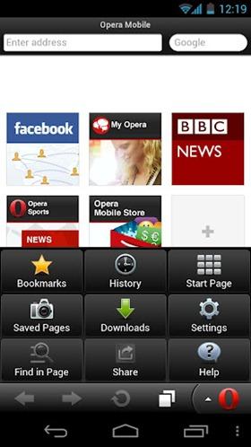 Opera Mobile 1 Migliori Browser Web per smartphone e tablet Android