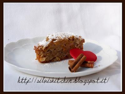 Torta di mele fuji con farina di riso e vaniglia