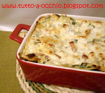 WHB #333 - Lasagne con zucchine, cipolla e pancetta