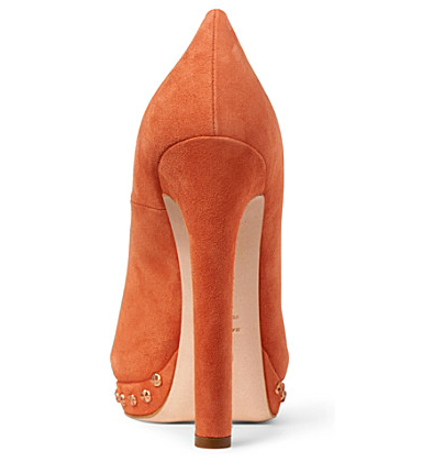 Coral + Suede + Shell + Skull: Alexander McQueen Peeptoes