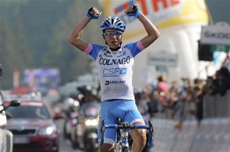 95° Giro D’Italia 8^ Tappa: Pozzovivo batte tutti in salita, Hesjedal tiene bene