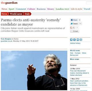 Beppe Grillo: il successo del M5S sulla stampa internazionale!