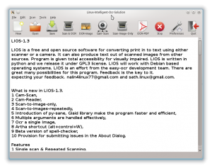 LIOS – Linux Intelligent Ocr Solution