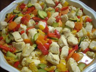 FANTASIA DI BOCCONCINI DI POLLO E VERDURE