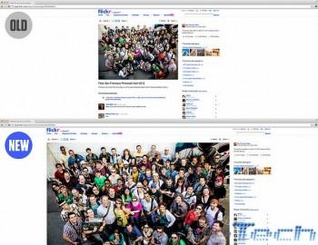 Flickr: foto del lightbox più grandi e un nuovo layout liquid che si adatta alle dimensioni del browser