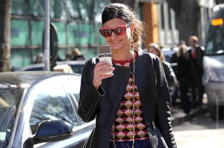 In the Street...Giovanna Battaglia...Love for the Leather