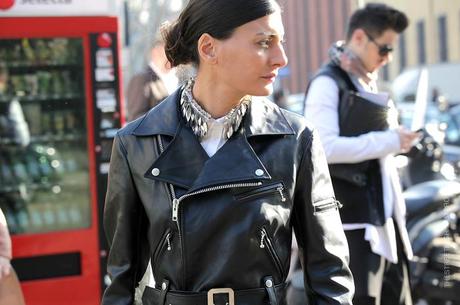 In the Street...Giovanna Battaglia...Love for the Leather