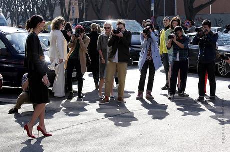 In the Street...Giovanna Battaglia...Love for the Leather