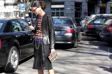 In the Street...Giovanna Battaglia...Love for the Leather