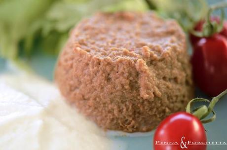 Budino di melanzane con spuma di mozzarella - Eggplant pudding with mozzarella cheese mousse