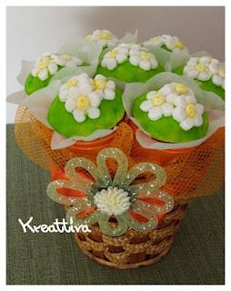 Bouquet di cupcake cocco e amarene