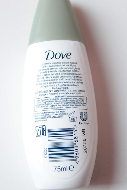 Dove Natural Touch con Sali del Mar Morto Dove Natural Touch con Sali del Mar Morto
