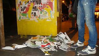 Volontari antidegrado a Via Merulana Volontari antidegrado a Via Merulana