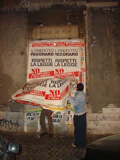 Volontari antidegrado a Via Merulana Volontari antidegrado a Via Merulana