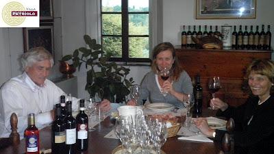 Il degustatore tedesco Wolfgang Weber a Villa Petriolo