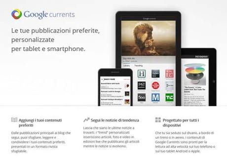 App del giorno: Google Currents siti e blog in formato rivista