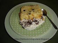 Colomba in letto di ricotta e cioccolato