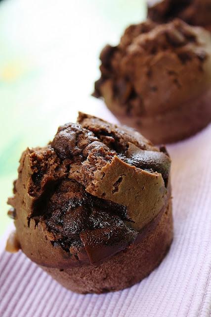 Muffin cacao senza latte.
