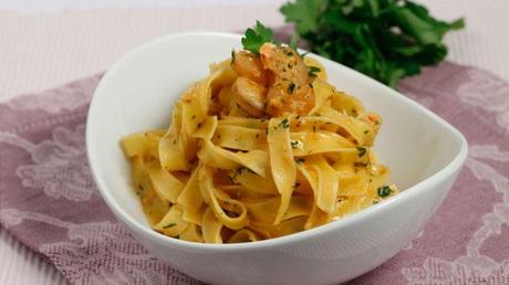 fettuccine gamberetti e brandy