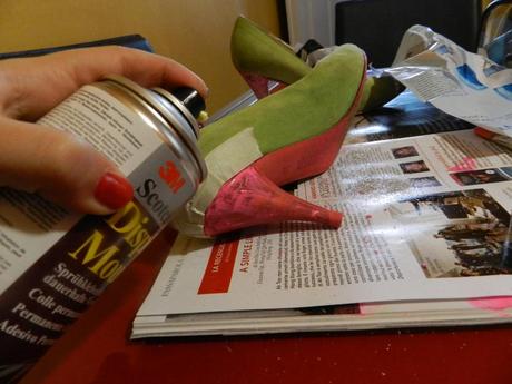 10 spray DIY shoes – glitter and shine!