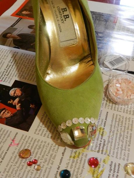 6 cristalli DIY shoes – glitter and shine!