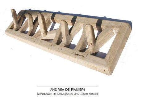 Designer Andrea De Ranieri linea primitive legno scultura