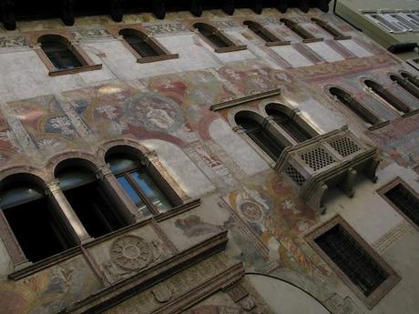 Frescoed Trento - an ancient and colored town in the East Alps