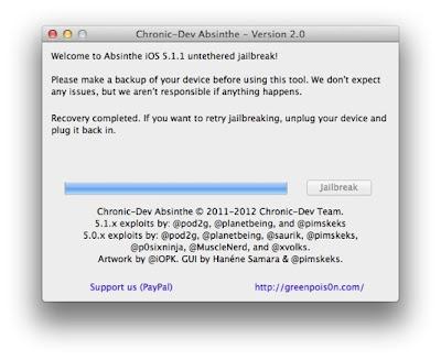 GUIDA - Jailbreak di iOS 5.1.1 è ora possibile grazie a Absinthe 2.0. Anche iPad 3 + Link v.2.0.2