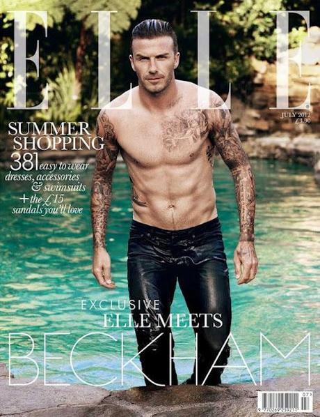 David Beckham is the First Men on the Cover of ELLE UK