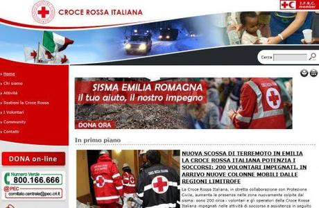 Sisma Emilia Romagna – Dona ora con la Croce Rossa Italiana