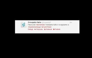 La gaffe di Groupalia su Twitter: “Paura del terremoto? Molliamo tutto e scappiamo a Santo Domingo”.