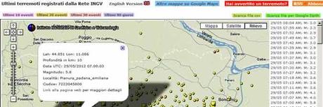 Terremoto in Emilia e fonti primarie