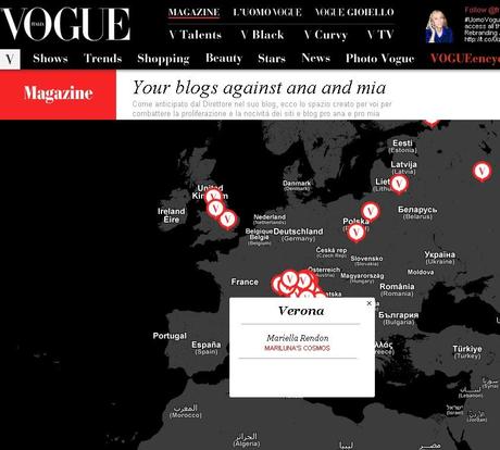 I'm on Vogue Italia! Blogs vs ana & mia
