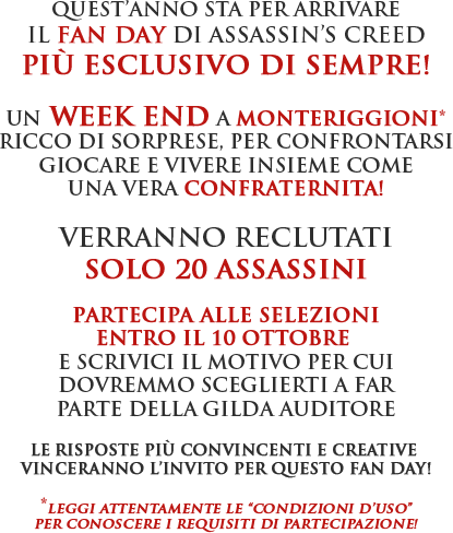 Assasin's Creed Brotherhood, Italian Fan Day [che sculato che sono!]