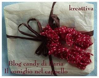 Il blog candy ricevuto da Ilaria