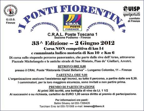 Podismo in Toscana: le gare di Giugno 2012.