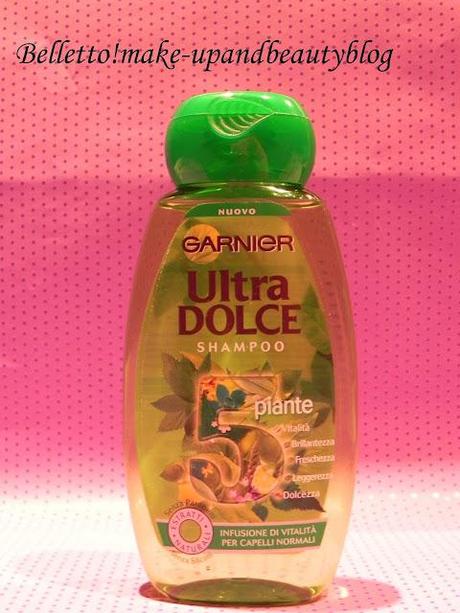 Garnier Ultra Dolce - Shampoo alle 5 piante: infusione di vitalità per capelli normali