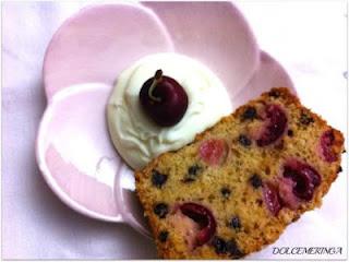 PLUMCAKE CILIEGIE E CIOCCOLATO CON DOLCE CREMA