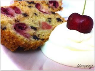 PLUMCAKE CILIEGIE E CIOCCOLATO CON DOLCE CREMA