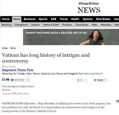 Il Vaticano ha una lunga storia di intrighi e polemiche