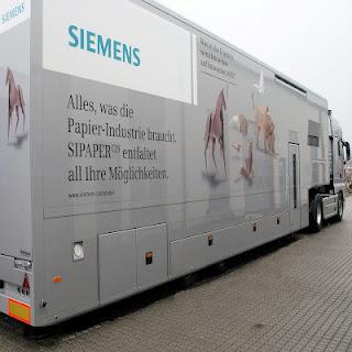 SIPAPER Truck on Tour 2012 in Lucchesia. LUCENSE ospita il Truck Siemens dedicato alla sostenibilità in cartiera