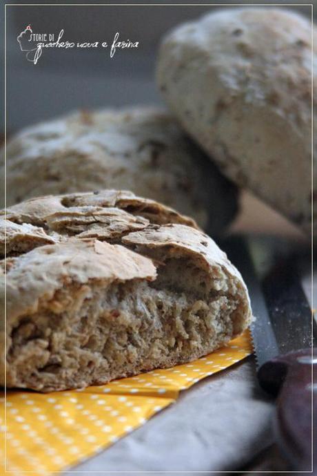 pane alle nocciole con farine ai cereali