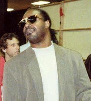 Stevie Wonder at a rehearsal for the Grammy Awards