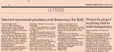 Beppe Grillo risponde al Financial Times